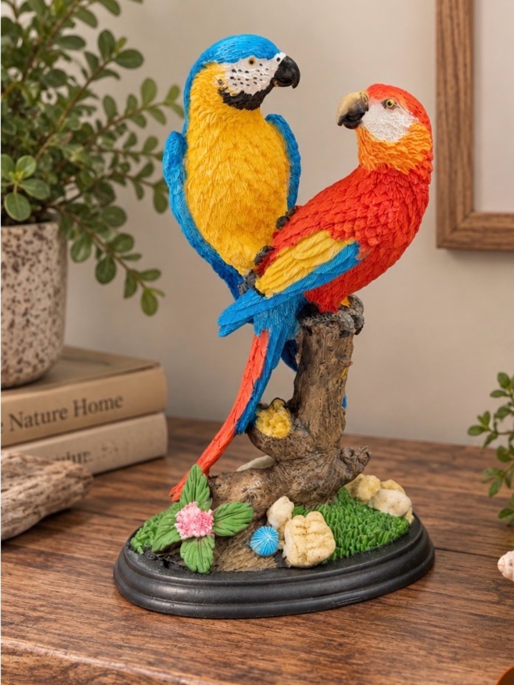 Macaw Pair 🦜 | Resin Figurine